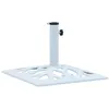 Image de vidaXL Socle de parasol Blanc 12 kg 49 cm Fonte 47867