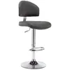 Image de vidaXL Tabouret de bar Gris Similicuir249649