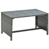 Image de vidaXL Salontafel 70x40x38 cm poly rattan antraciet46394
