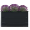 Image de Jardinière 100 x 100 x 45 cm Acier galvanisé Anthracite