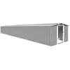 Image de vidaXL Abri de jardin Gris 257x990x181 cm Acier galvanisé 47037