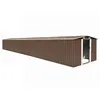 Image de vidaXL Abri de jardin Marron 257x990x181 cm Acier galvanisé