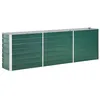 Image de Lit surélevé de jardin Acier galvanisé 240x40x77 cm Vert