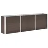 Image de Lit surélevé de jardin Acier galvanisé 240x40x77 cm Marron