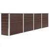Image de vidaXL Jardinière 320x40x77 cm Acier galvanisé Marron