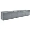 Image de Lit surélevé de jardin Acier galvanisé 400x80x45 cm Gris