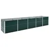 Image de vidaXL Lit surélevé de jardin Acier galvanisé 400x80x45 cm Vert