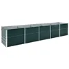 Image de vidaXL Lit surélevé de jardin Acier galvanisé 400x80x77 cm Vert