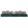Image de vidaXL Lit surélevé de jardin Acier galvanisé 480x80x45 cm Vert 47065