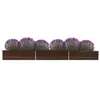 Image de vidaXL Lit Surélevé Pot de Fleurs Bac à Plante Pot de Plante Jardinière Véranda Jardin Balcon Extérieur Acier Galvanisé 47066