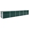 Image de Lit surélevé de jardin Acier galvanisé 480x80x77 cm Vert