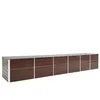 Image de Lit surélevé de jardin Acier galvanisé 480x80x77 cm Marron