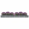 Image de Lit surélevé de jardin Acier galvanisé 600x80x45 cm Gris