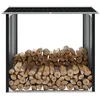 Image de Abri de stockage à bois Acier galvanisé 172x91x154cm Anthracite