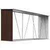 Image de Abri de stockage de bois de chauffage Acier Galvanisé 330 x 84 x 152 cm Marron