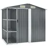 Image de vidaXL Abri de jardin avec étagère Gris 205x130x183 cm Fer