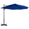 Image de vidaXL Zweefparasol met aluminium paal 300 cm azuurblauw46989