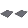 Image de vidaXL Deurmatten 2 st 90x60 cm PVC grijs278748