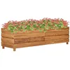 Image de vidaXL Plantenbak verhoogd 150x40x38 cm gerecycled teakhout en staal47423