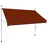 Image de Auvent manuel rétractable 250 cm Orange et marron