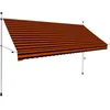 Image de vidaXL Luifel handmatig uittrekbaar 300 cm oranje en bruin145838