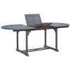Image de Table de jardin Gris 200x100x74 cm Bois d'acacia massif