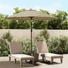 Image de vidaXL Parasol met aluminium paal 270 cm taupe47307