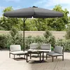 Image de vidaXL Parasol met stalen paal 300 cm antraciet47314