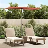 Image de vidaXL Parasol de Jardin avec Mât en Aluminium, Pare-soleil de Patio, Abri de Soleil, Parasol de Terrasse Extérieur, 47333