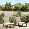 Image de vidaXL Parasol de Jardin avec Mât en Aluminium, Pare-soleil de Patio, Abri de Soleil, Parasol de Terrasse Extérieur, 2x1,5 m 47339