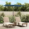 Image de vidaXL Parasol met aluminium paal 2x1,5 m azuurblauw47343