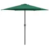 Image de vidaXL Parasol de Jardin et Mât en Aluminium, Pare-soleil de Patio, Abri de Soleil, Parasol de Terrasse Arrière-cour 47344