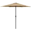 Image de vidaXL Parasol met aluminium paal 270x246 cm taupe47347