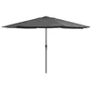 Image de Parasol droit vidaxl rectangulaire mat en metal 390 x 247 toile en polyester