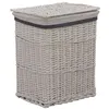 Image de vidaXL Panier à linge Blanc Saule