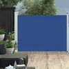 Image de vidaXL Tuinscherm uittrekbaar 120x500 cm blauw48390