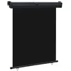 Image de vidaXL Balkonscherm 145x250 cm zwart48424
