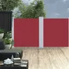 Image de vidaXL Windscherm uittrekbaar 120x600 cm rood48453