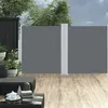 Image de vidaXL Windscherm uittrekbaar 140x600 cm antraciet48456