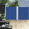 Image de vidaXL Windscherm uittrekbaar 160x600 cm blauw48464