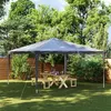 Image de vidaXL Tente de Réception Professionnelle Tonnelle de Patio Chapiteau de Jardin Pavillon d'Extérieur Belvédère Terrasse 4x4 m Anthracite 90 g/m²