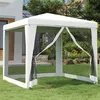 Image de vidaXL Partytent met 4 mesh zijwanden 2,5x2,5 m wit48521