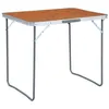 Image de Table pliable de camping avec cadre en métal 80x60 cm