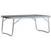 Image de Table pliable de camping Gris Aluminium 60x40 cm