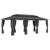 Image de vidaXL Prieel met gordijnen 600x298x270 cm antraciet47966