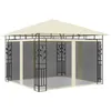 Image de vidaXL Prieel met klamboe 180 g/m² 3x3x2,73 m cràme47969