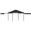 Image de vidaXL Prieel met uitschuifbare daken 180 g/m² 3x3x2,75 m antraciet48004