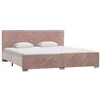 Image de Cadre de lit sans matelas Rose Velours 180x200 cm