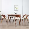 Image de Lot de 4 chaise vidaxl interieur non pliable H. 77 cm en bois beige