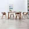 Image de Lot de 4 chaise vidaxl H. 70 cm non pliable en bois interieur beige